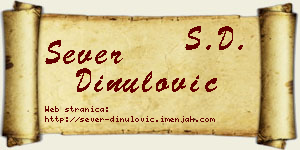 Sever Dinulović vizit kartica